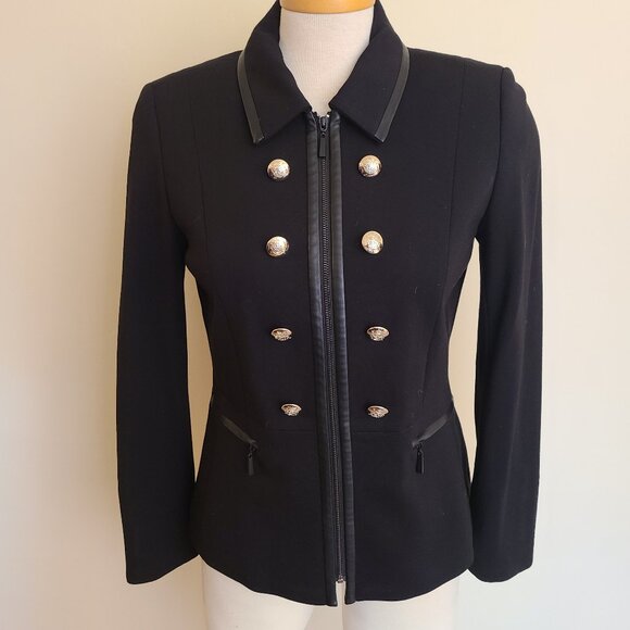Laura Peitite Military Zippered Blazer - Picture 1 of 9